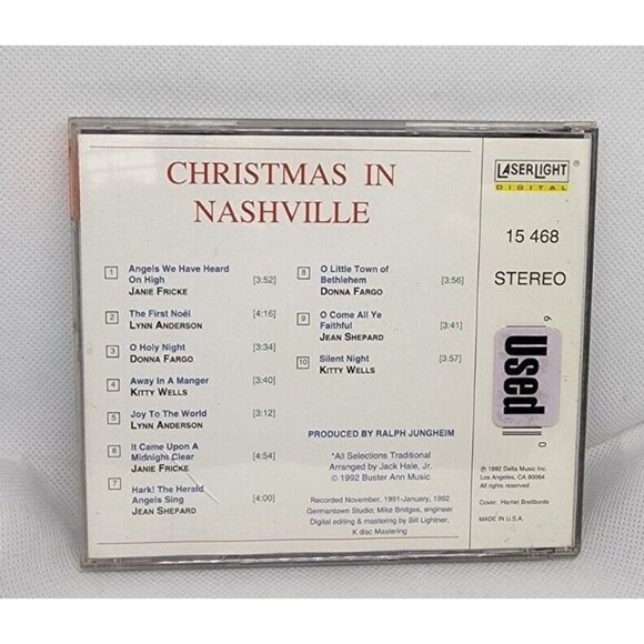 CD Christmas In Nashville Laserlight Digital Christmas Collection Music 1992 - Picture 2 of 8